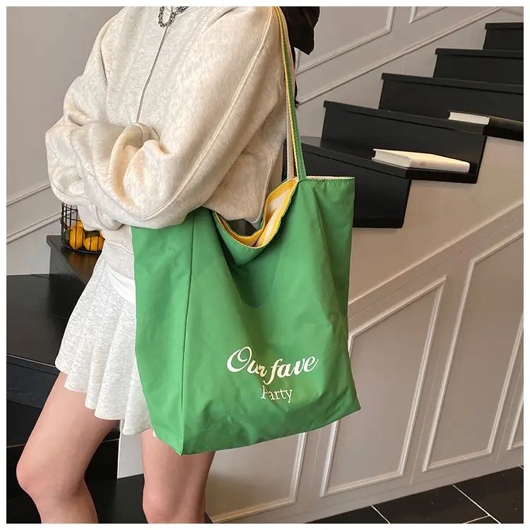 Women Canvas Striped Large Shoulder Tote Bag 2025 — feature 44