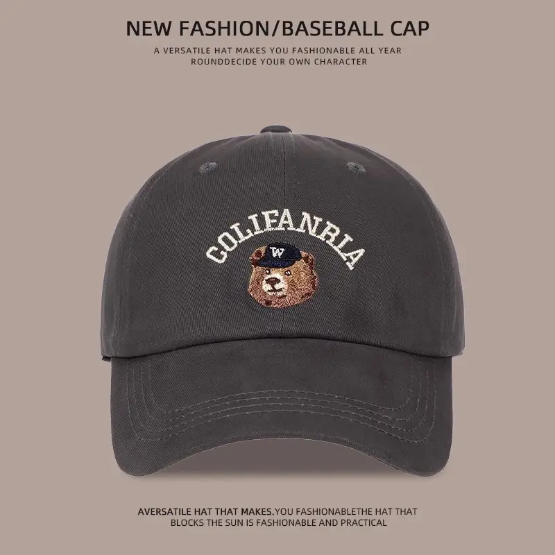Guljefnia Baseball Cap Women Dark Gray Embroidered — feature 7