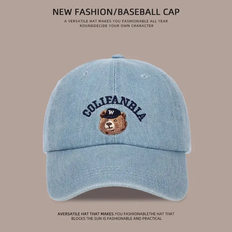 Guljefnia Baseball Cap Women Dark Gray Embroidered