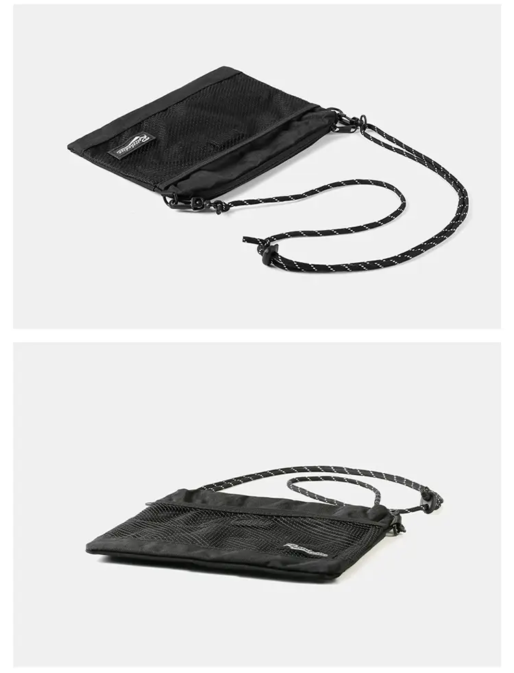 Men's Japanese Travel Tooling Small Satchel Bag Black — feature 12