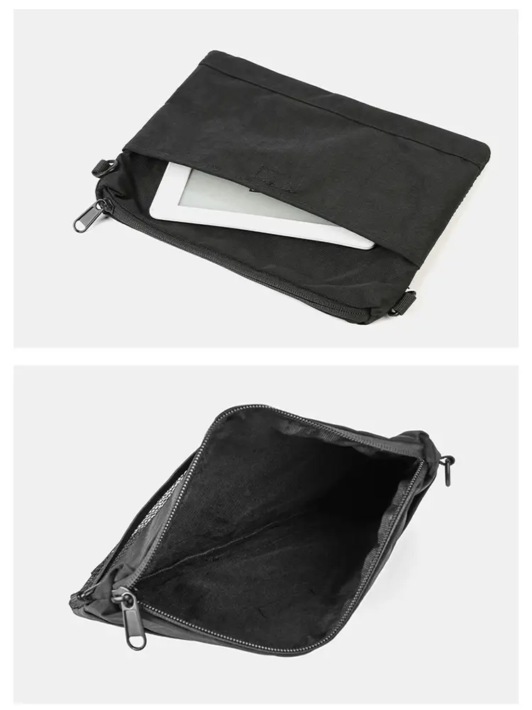 Men's Japanese Travel Tooling Small Satchel Bag Black — feature 17