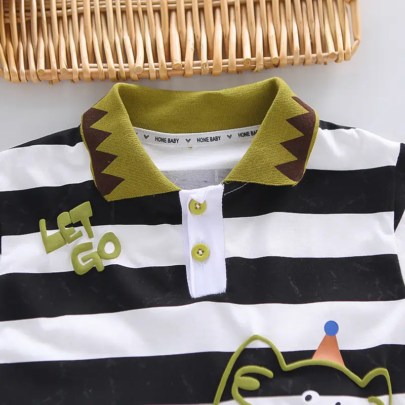 Boys 2Pc Striped Shorts T-Shirt Set Summer 2025 โ feature 20
