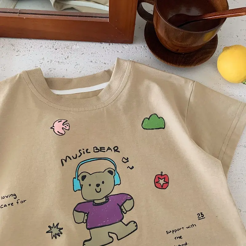 Boys T-Shirt Thin Short Sleeve Cartoon Korean Style 2025 — feature 4