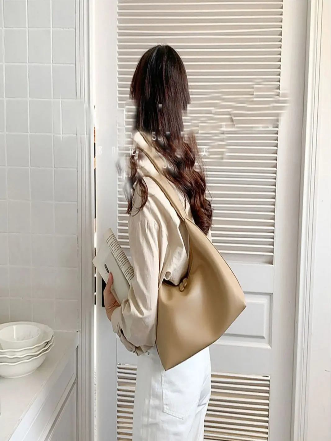 Korean Soft Leather Niche Bag Large Capacity - Image 6