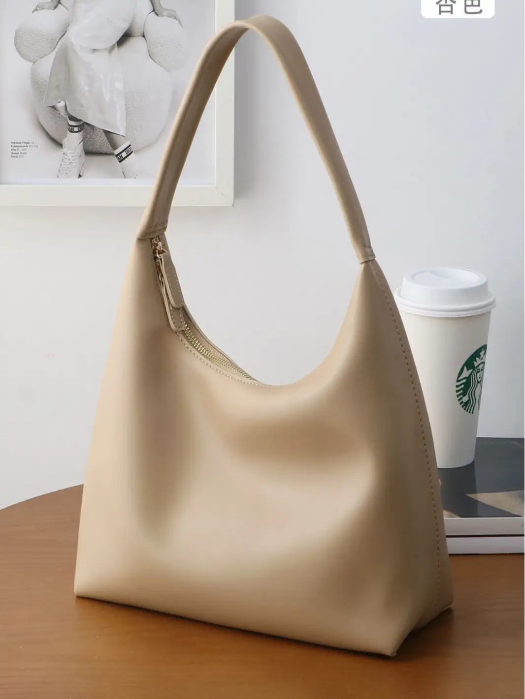 Korean Soft Leather Niche Bag Large Capacity - Image 8