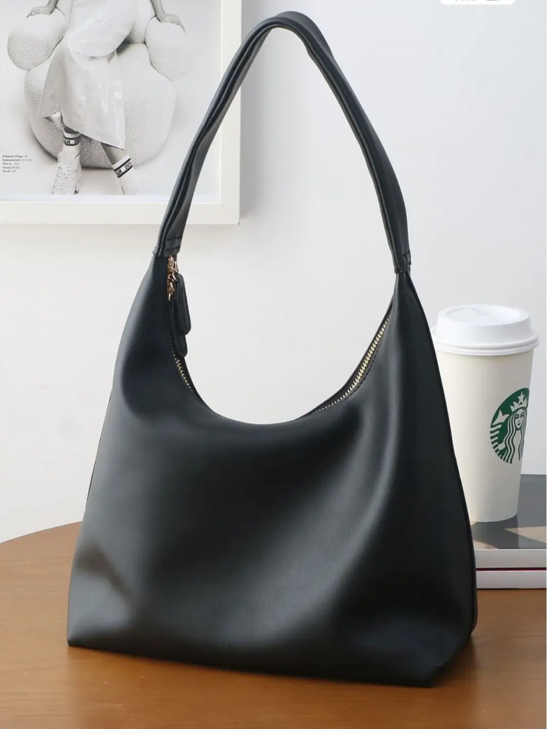 Korean Soft Leather Niche Bag Large Capacity - Image 9