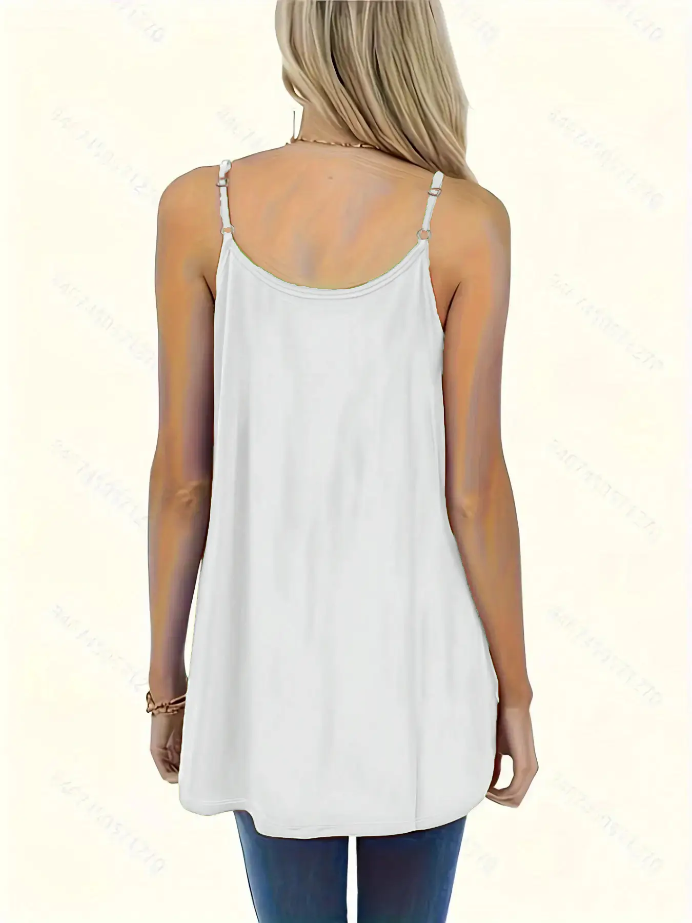 Green Pleated Shoulder Strap Vest for Women — feature 24
