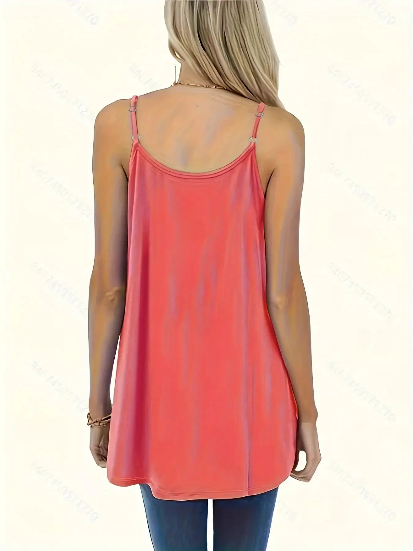 Green Pleated Shoulder Strap Vest for Women — feature 28