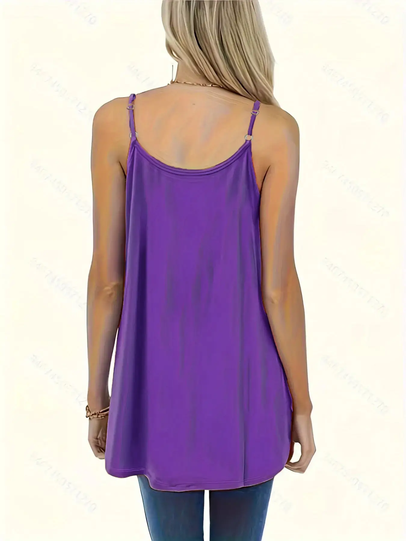 Green Pleated Shoulder Strap Vest for Women — feature 29