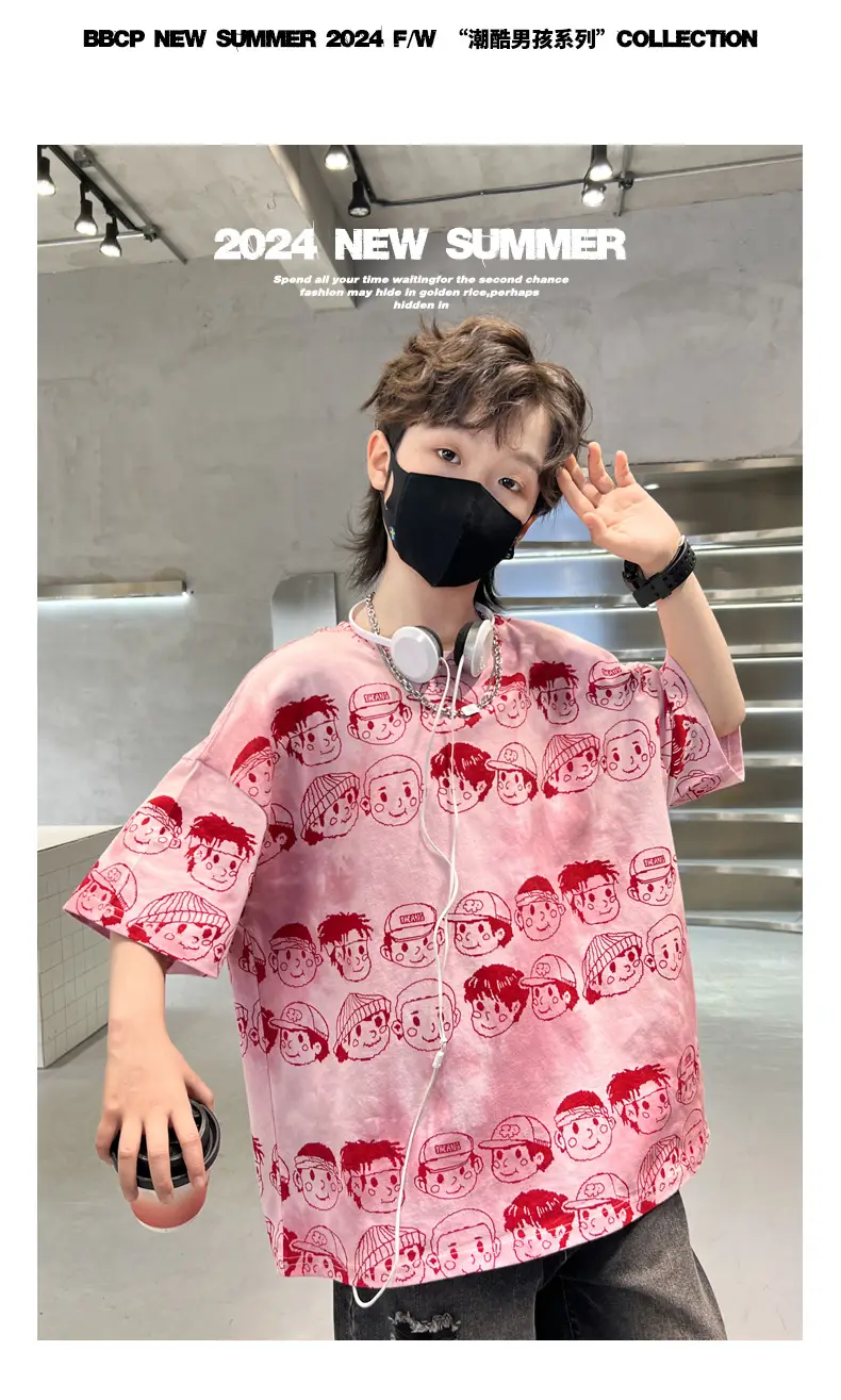 Boys Short-Sleeved T-Shirt 2025 New Kidsren's Summer Clothing Big Kidsren Half-Sleeved Fashionable Summer Korean Style T-Shirt Cartoon Top t — feature 9
