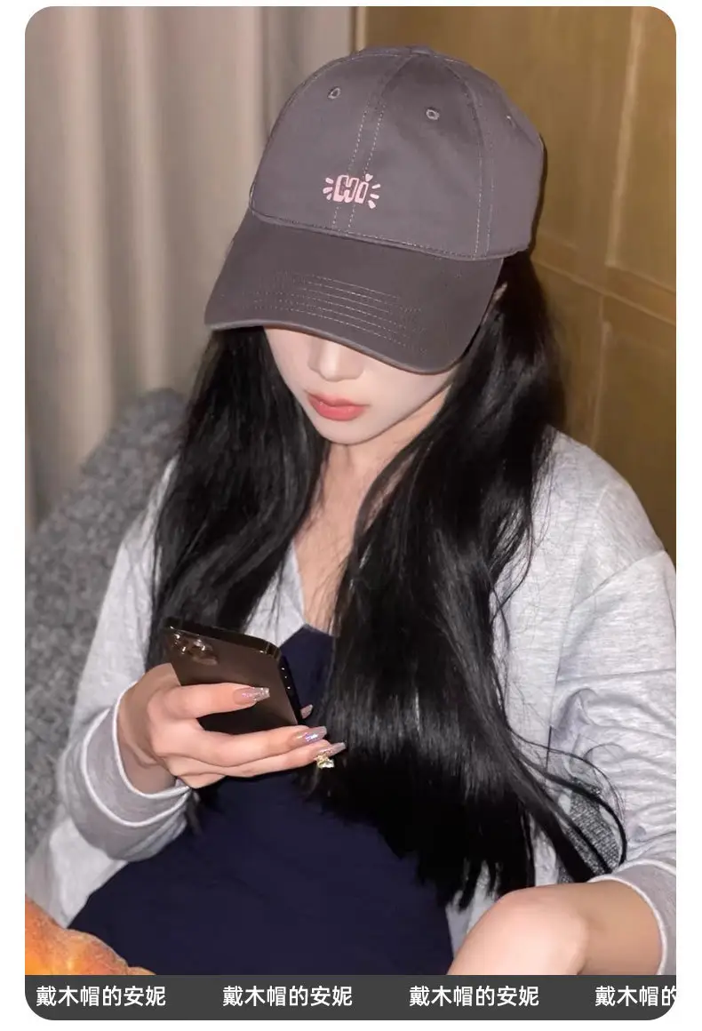Black 2025 Women's Big Head Baseball Cap with E-RODS Embroidery — feature 16