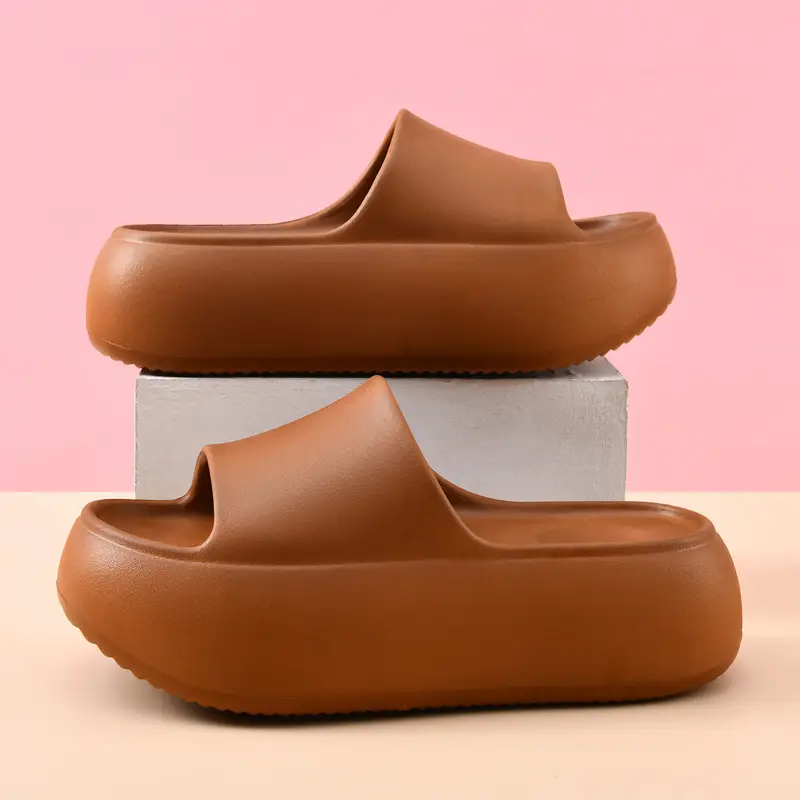 Women Black Thick Platform Slippers Summer - Image 7