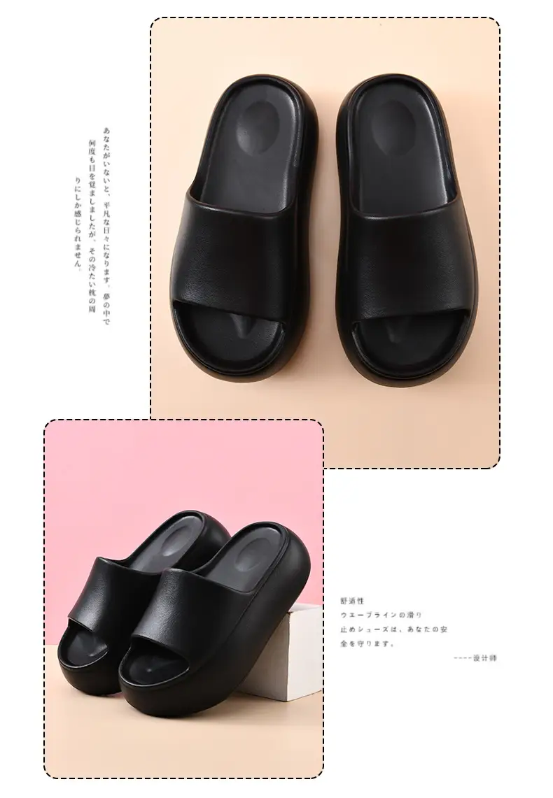 Women Black Thick Platform Slippers Summer β feature 16