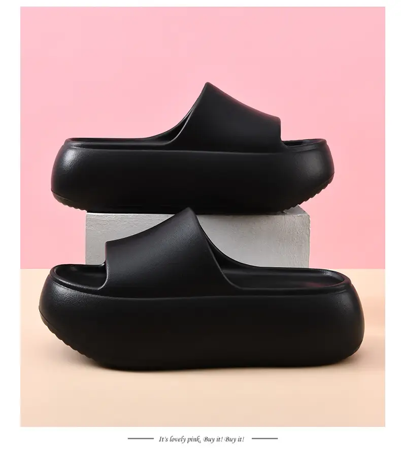 Women Black Thick Platform Slippers Summer β feature 17