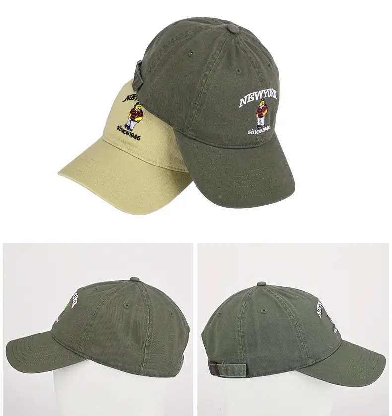 New York Cartoon Cap Black Duckbill Face-Slimming Sunshade — feature 13