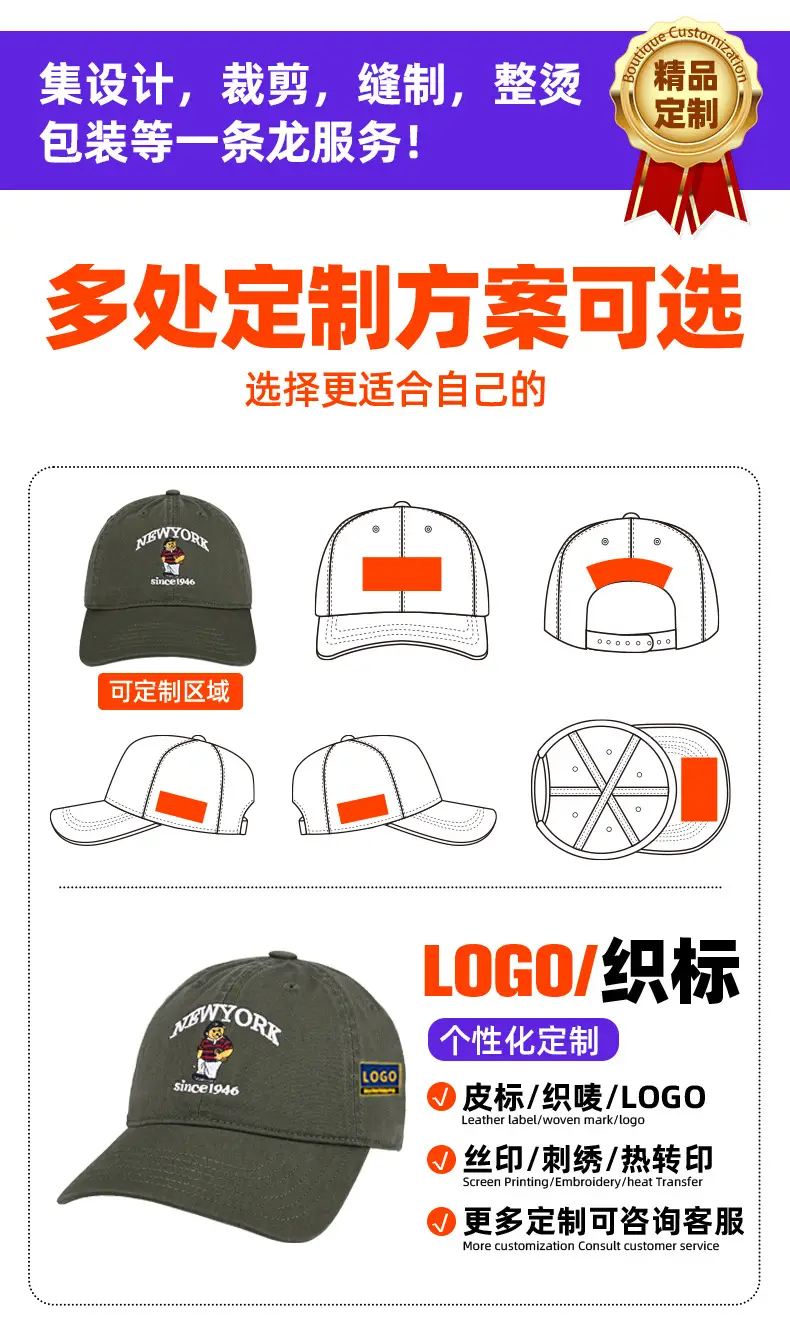 New York Cartoon Cap Black Duckbill Face-Slimming Sunshade — feature 7