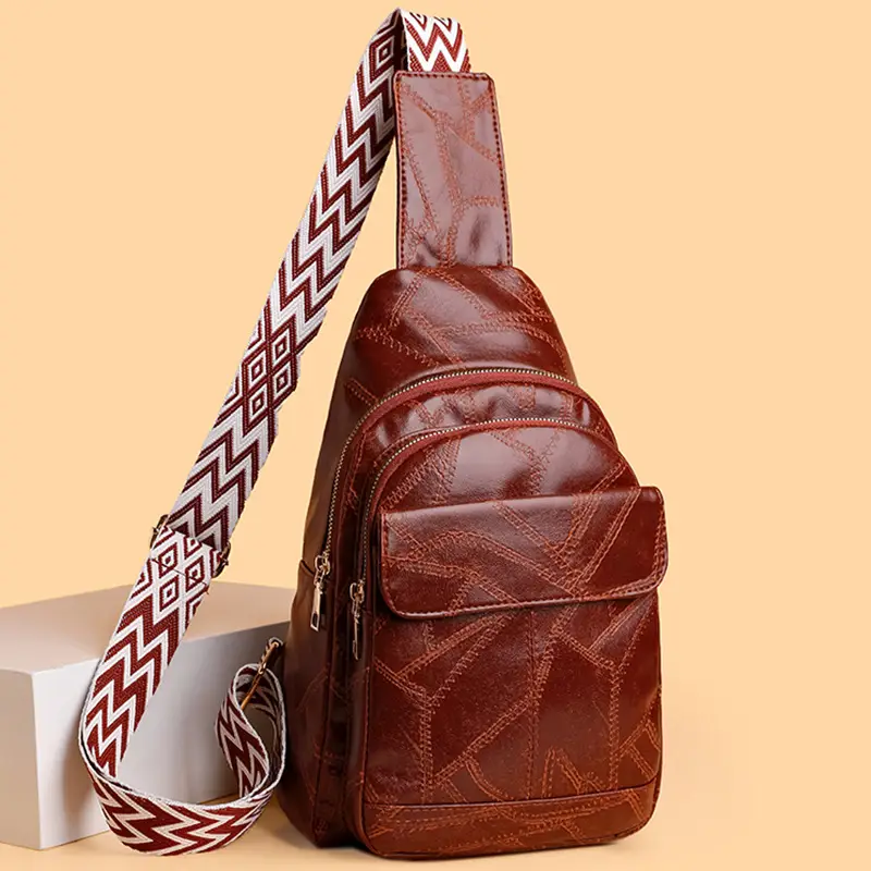 Black Quilted Crossbody Bag for Women - Image 9