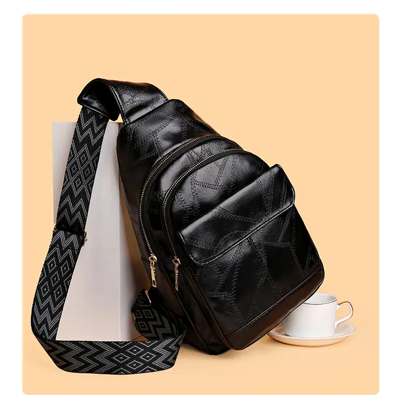 Black Quilted Crossbody Bag for Women — feature 11