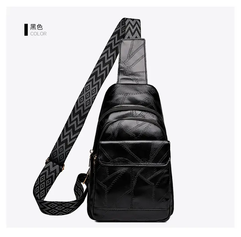 Black Quilted Crossbody Bag for Women — feature 26