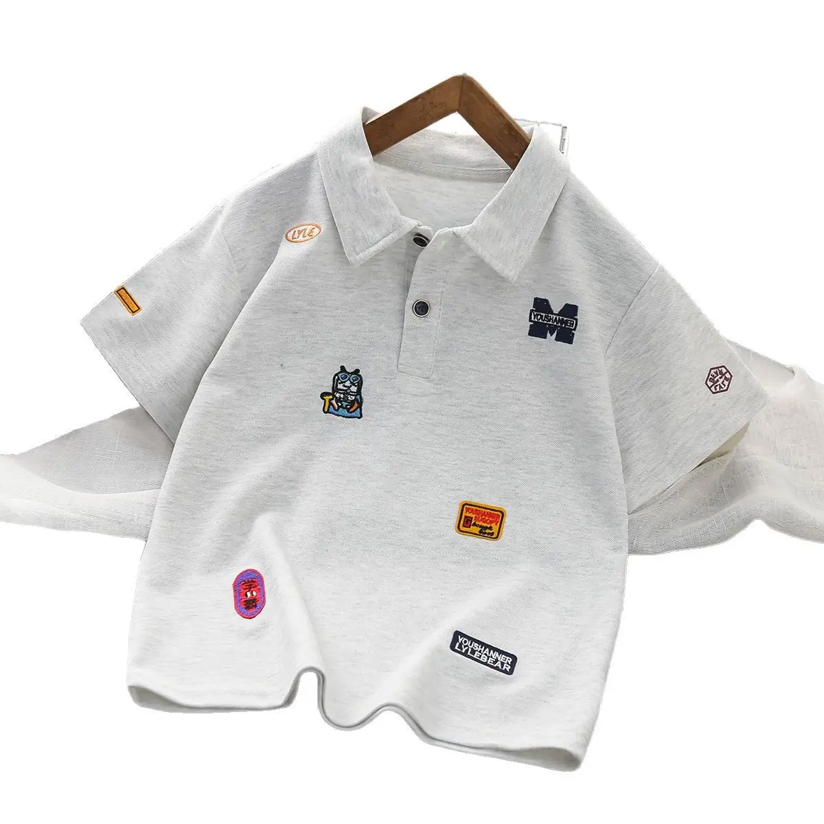Boys White Short Sleeve Polo T-Shirt Summer 2025 - Image 6