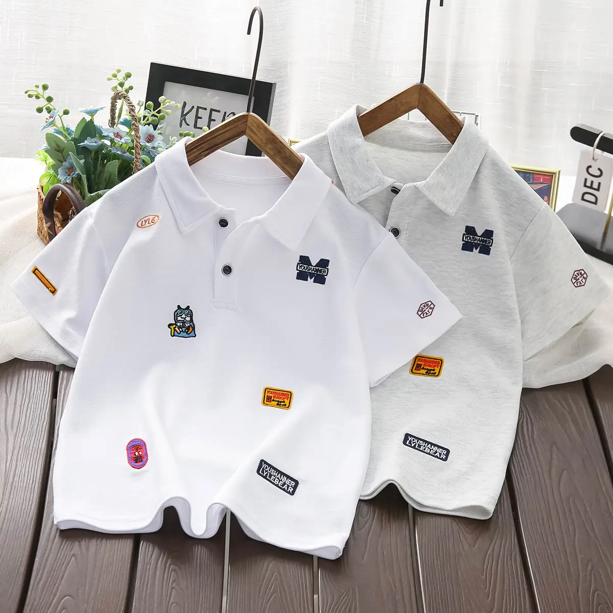 Boys White Short Sleeve Polo T-Shirt Summer 2025 — feature 1