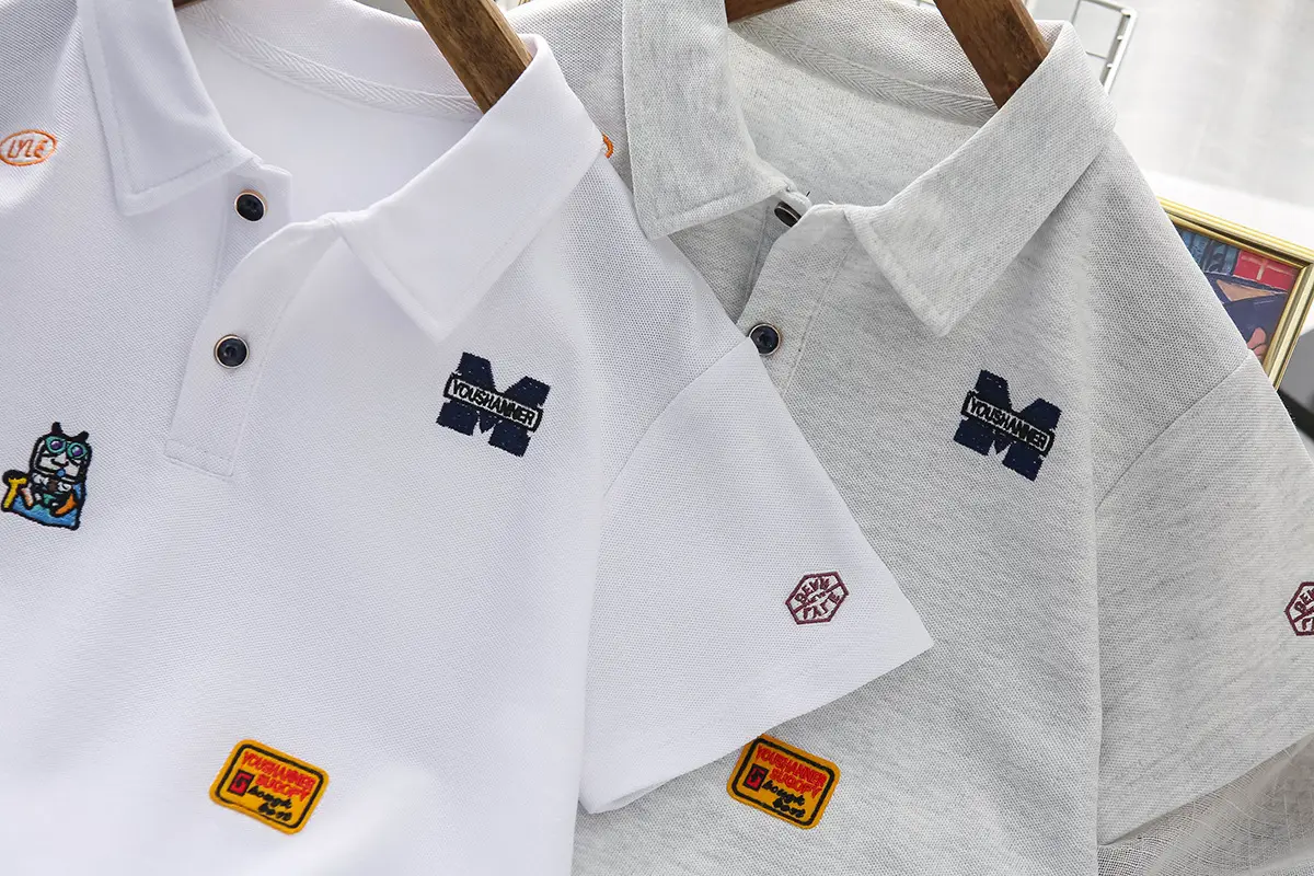 Boys White Short Sleeve Polo T-Shirt Summer 2025 — feature 2