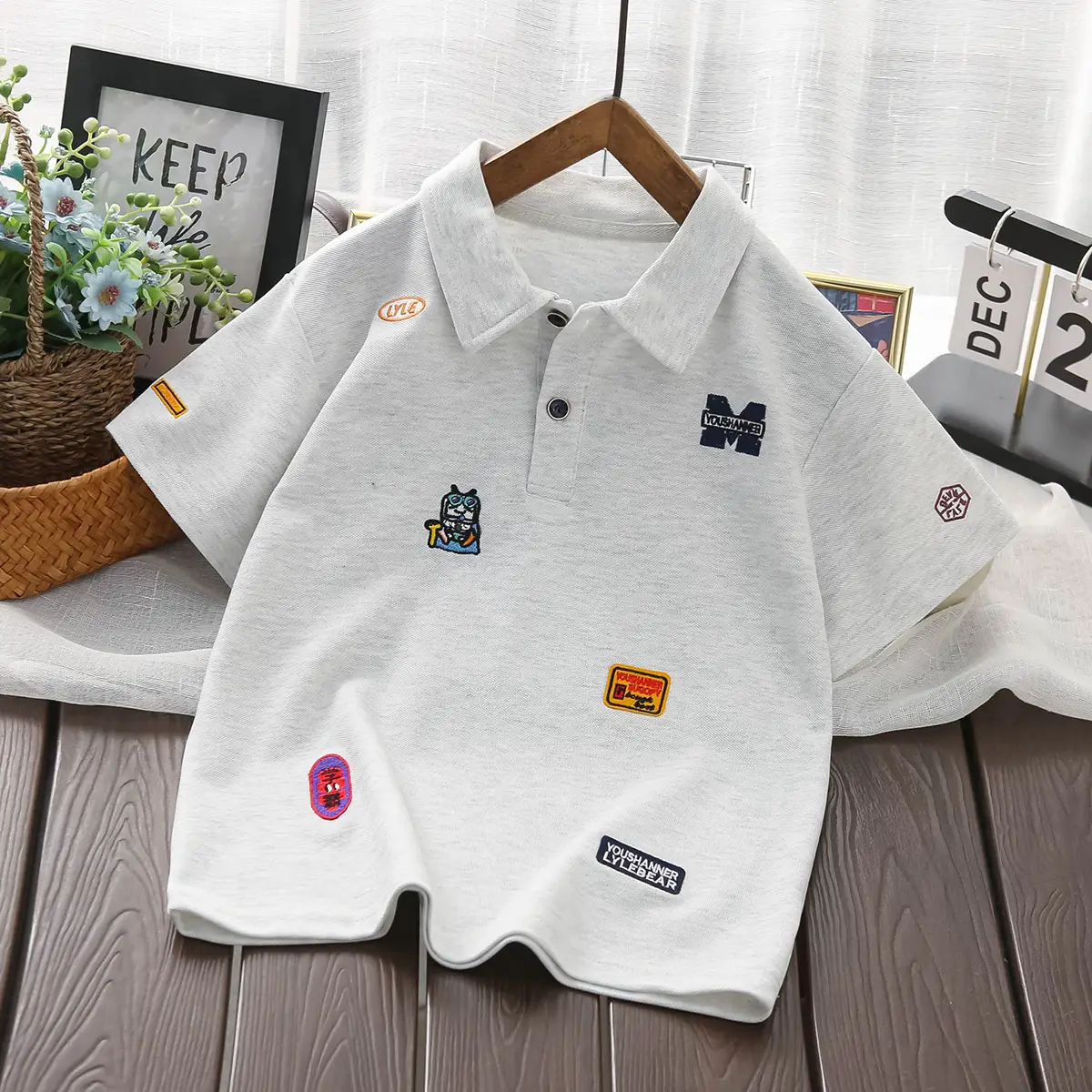 Boys White Short Sleeve Polo T-Shirt Summer 2025 — feature 3
