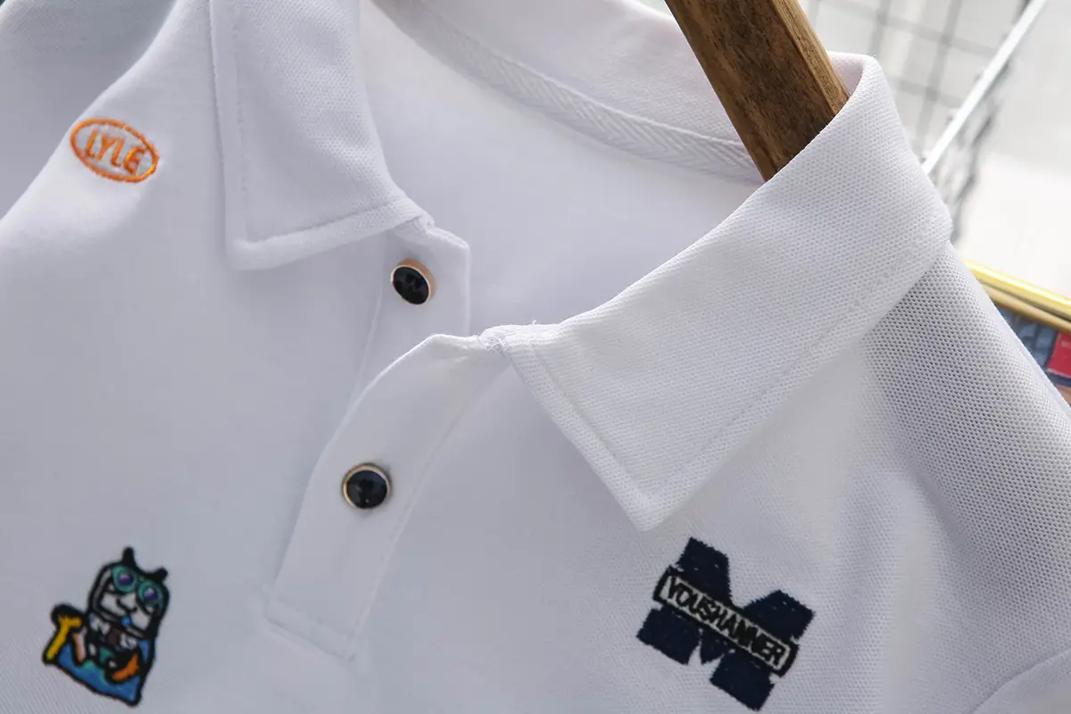 Boys White Short Sleeve Polo T-Shirt Summer 2025 — feature 6