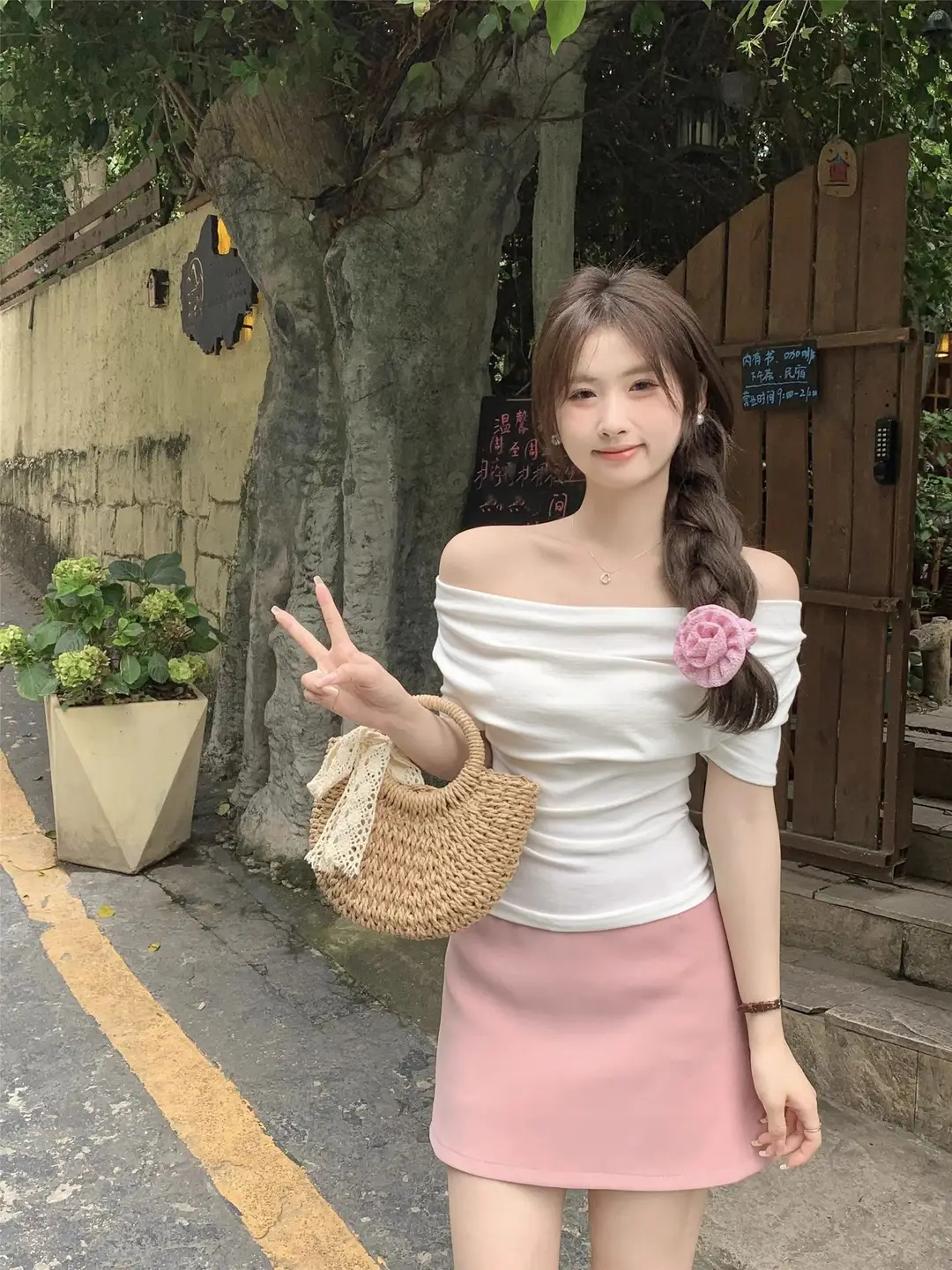 French Style Swing Collar off-shoulder Acetic Acid Top Women's Summer New Silk Short-sleeved T-shirt Pleated Waist Elegant Small Shirt — feature 18