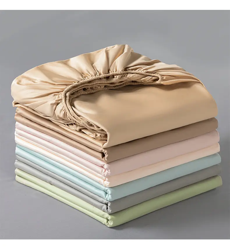 Light Luxury and High-End Feel Long-Staple Cotton Fitted Sheet, Single Piece, All-Cotton Mattress Protector, Pure Cotton Full-Cover Bed Cover, Bedding Supplies — feature 16