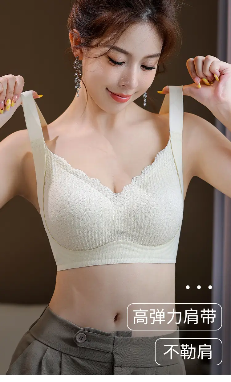 Women's Black Pull-Up Bra No Mark No Ring Fixed Cup — feature 2