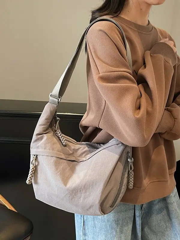 Orange Crossbody Bag for Women 2025 Lightweight Commuter Tote - Image 6