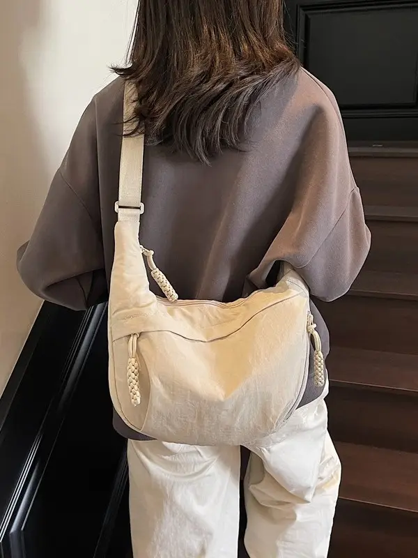 Orange Crossbody Bag for Women 2025 Lightweight Commuter Tote - Image 7