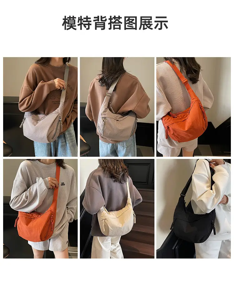 Orange Crossbody Bag for Women 2025 Lightweight Commuter Tote — feature 10