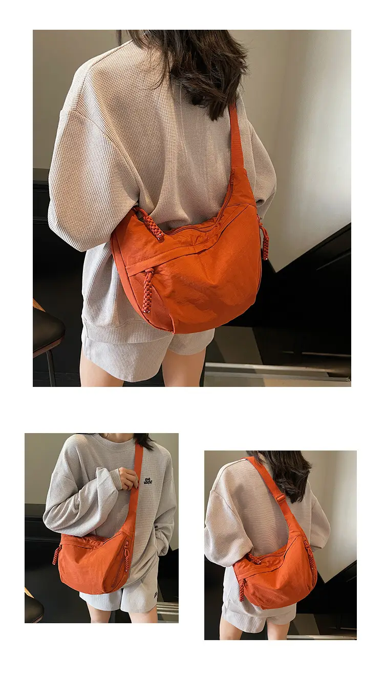 Orange Crossbody Bag for Women 2025 Lightweight Commuter Tote — feature 14