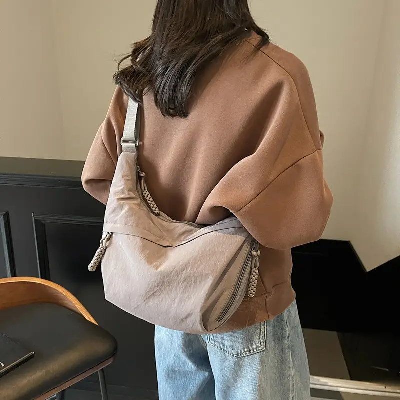 Orange Crossbody Bag for Women 2025 Lightweight Commuter Tote - Image 3