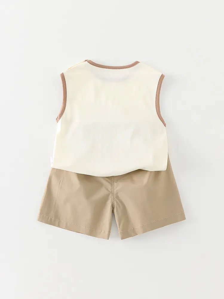 Boys T-Shirt Summer 2026 Cartoon Cotton Sleeveless Top - Image 6