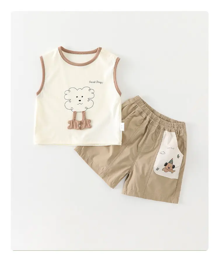 Boys T-Shirt Summer 2026 Cartoon Cotton Sleeveless Top — feature 11
