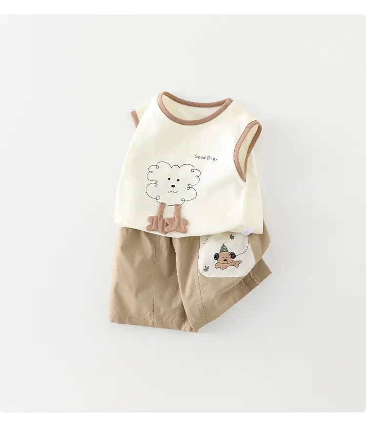 Boys T-Shirt Summer 2026 Cartoon Cotton Sleeveless Top — feature 8