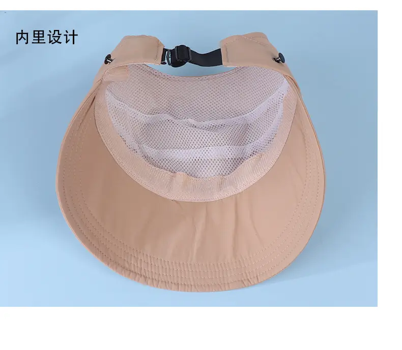 Women's High Horsetail Sunscreen Cap Net Red — feature 9