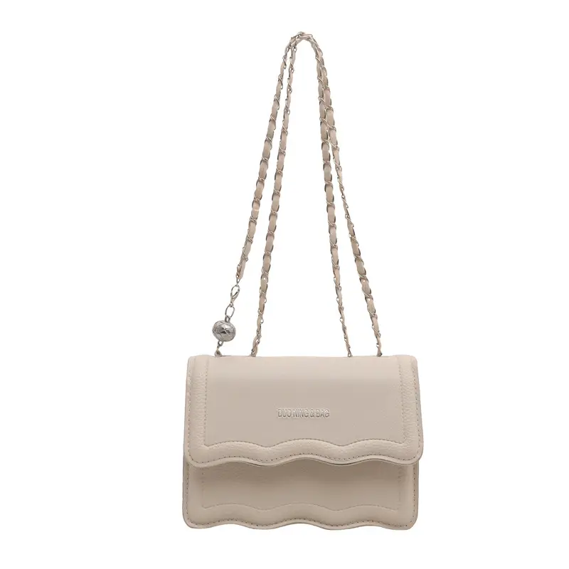Women's White Square Chain Bag Light Luxury - Image 9