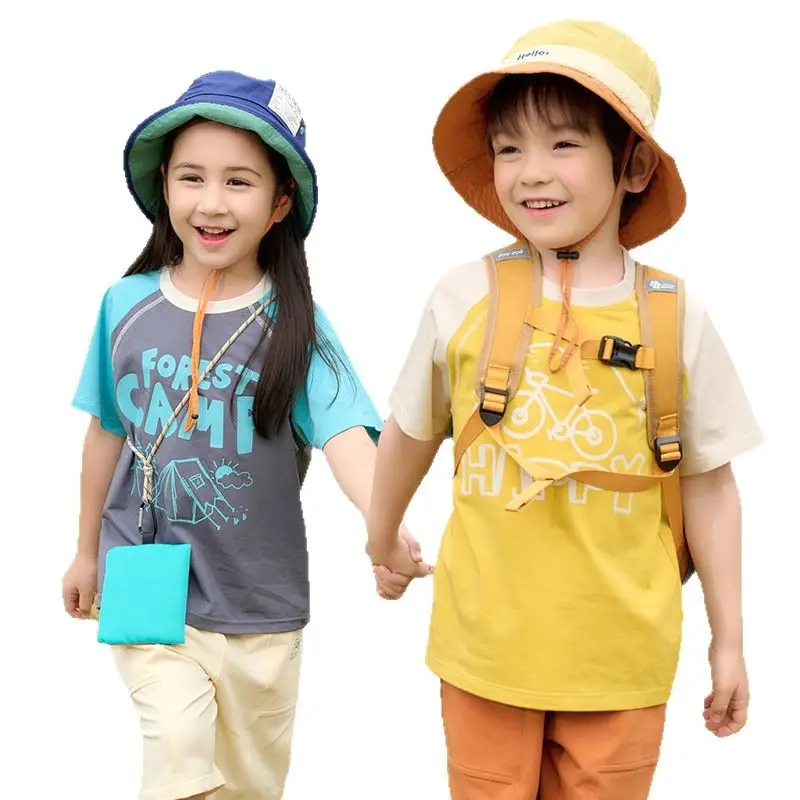 Pink Heart Print T-Shirt for Kids Summer Wear - Image 15