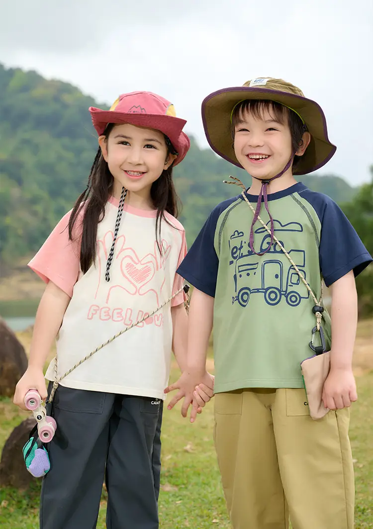 Pink Heart Print T-Shirt for Kids Summer Wear — feature 16