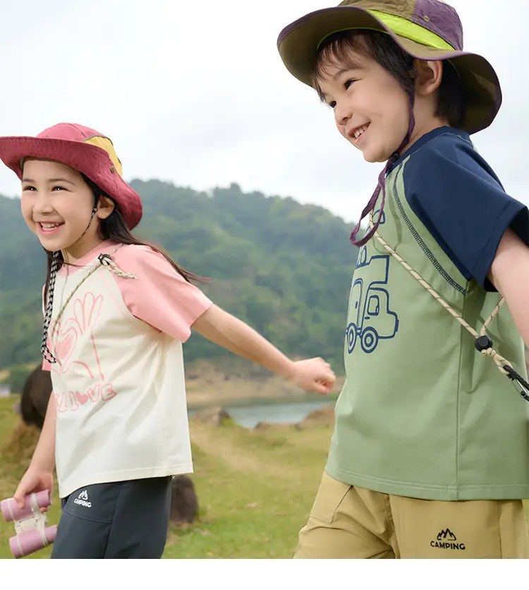 Pink Heart Print T-Shirt for Kids Summer Wear — feature 18