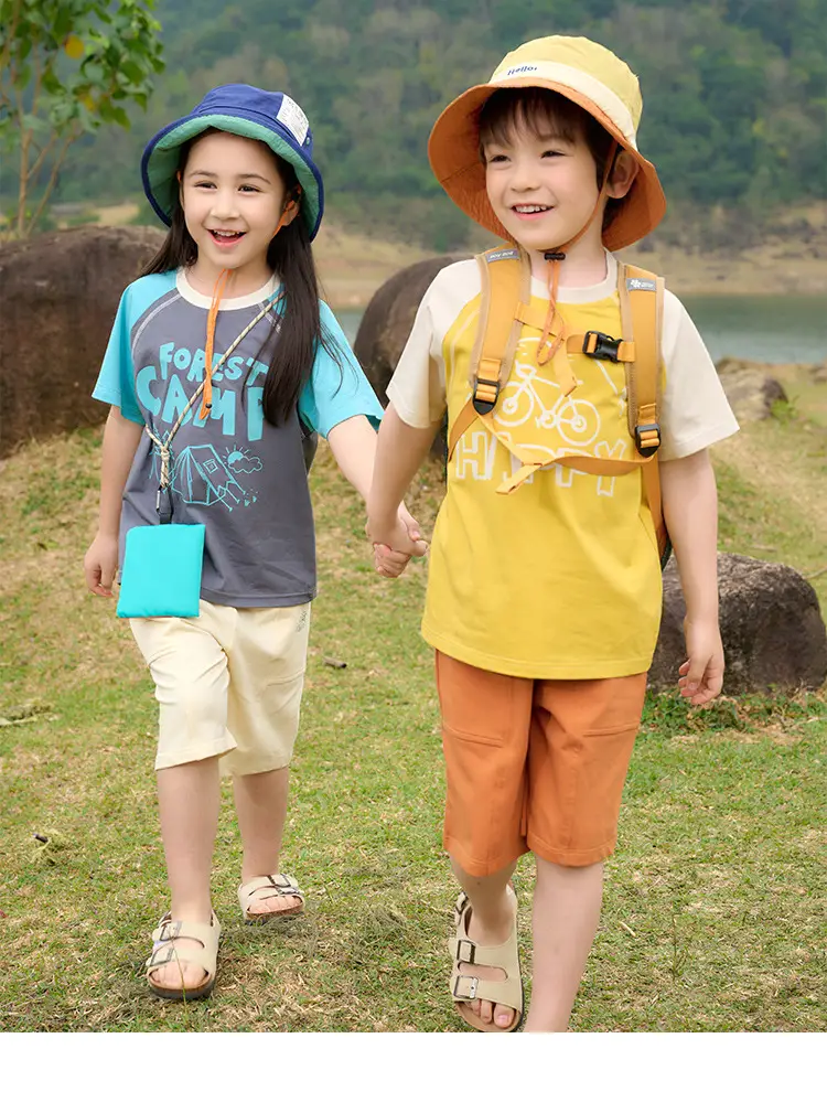 Pink Heart Print T-Shirt for Kids Summer Wear — feature 26