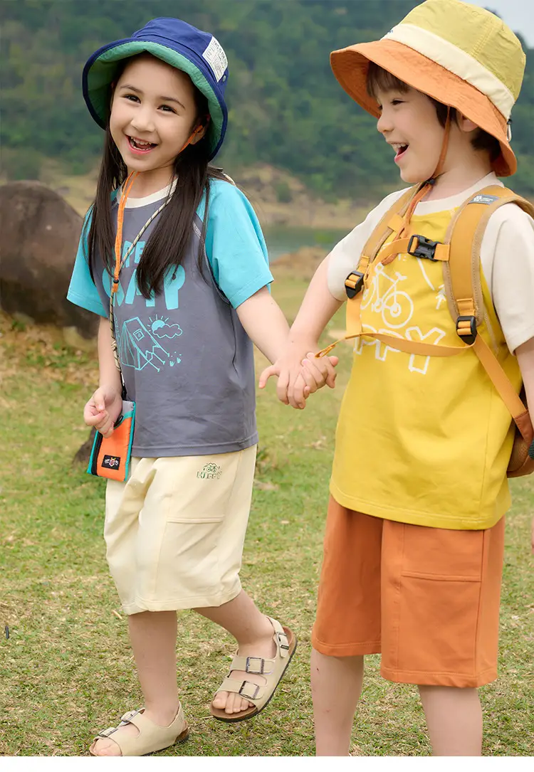 Pink Heart Print T-Shirt for Kids Summer Wear — feature 27
