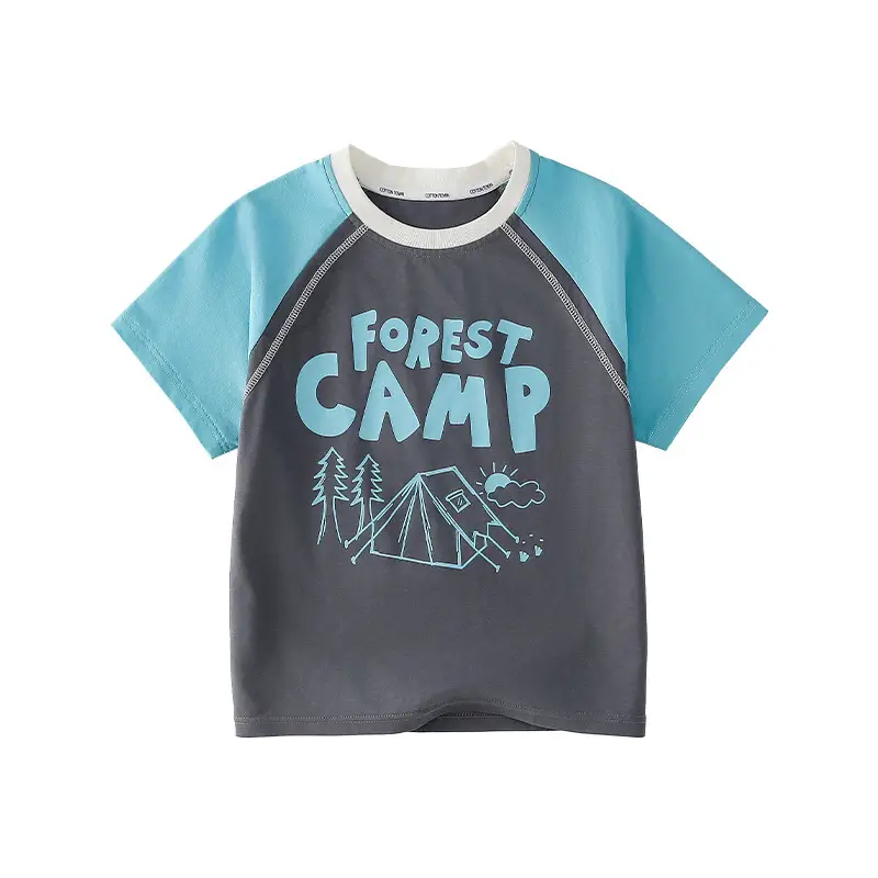 Pink Heart Print T-Shirt for Kids Summer Wear - Image 2