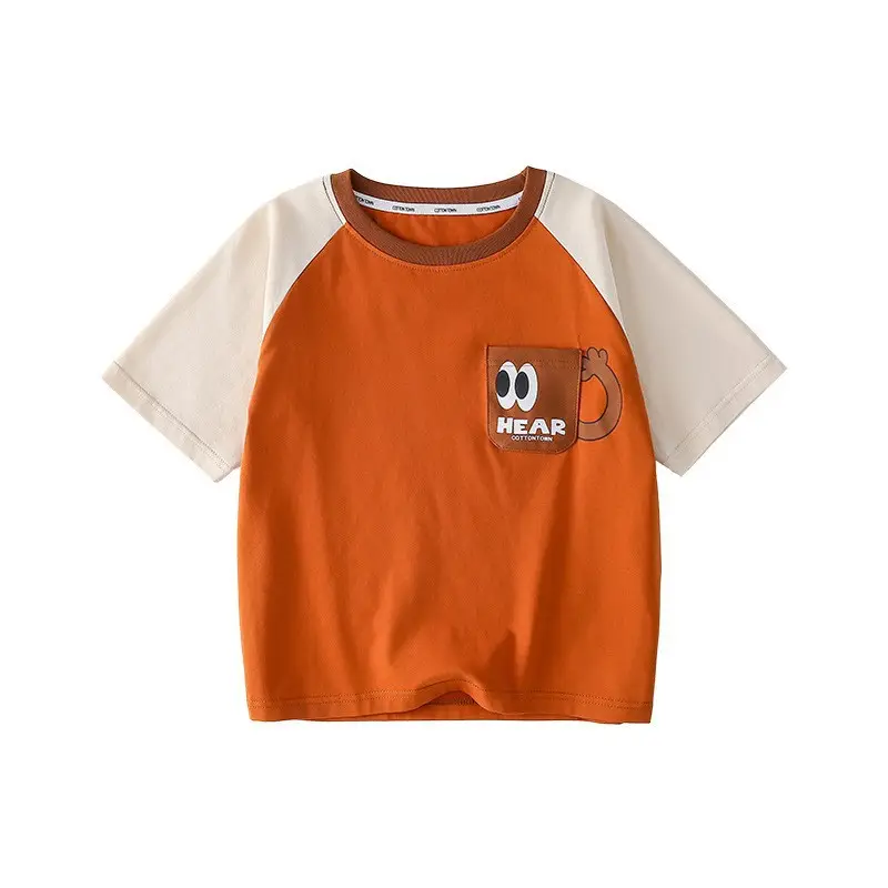 Pink Heart Print T-Shirt for Kids Summer Wear - Image 7