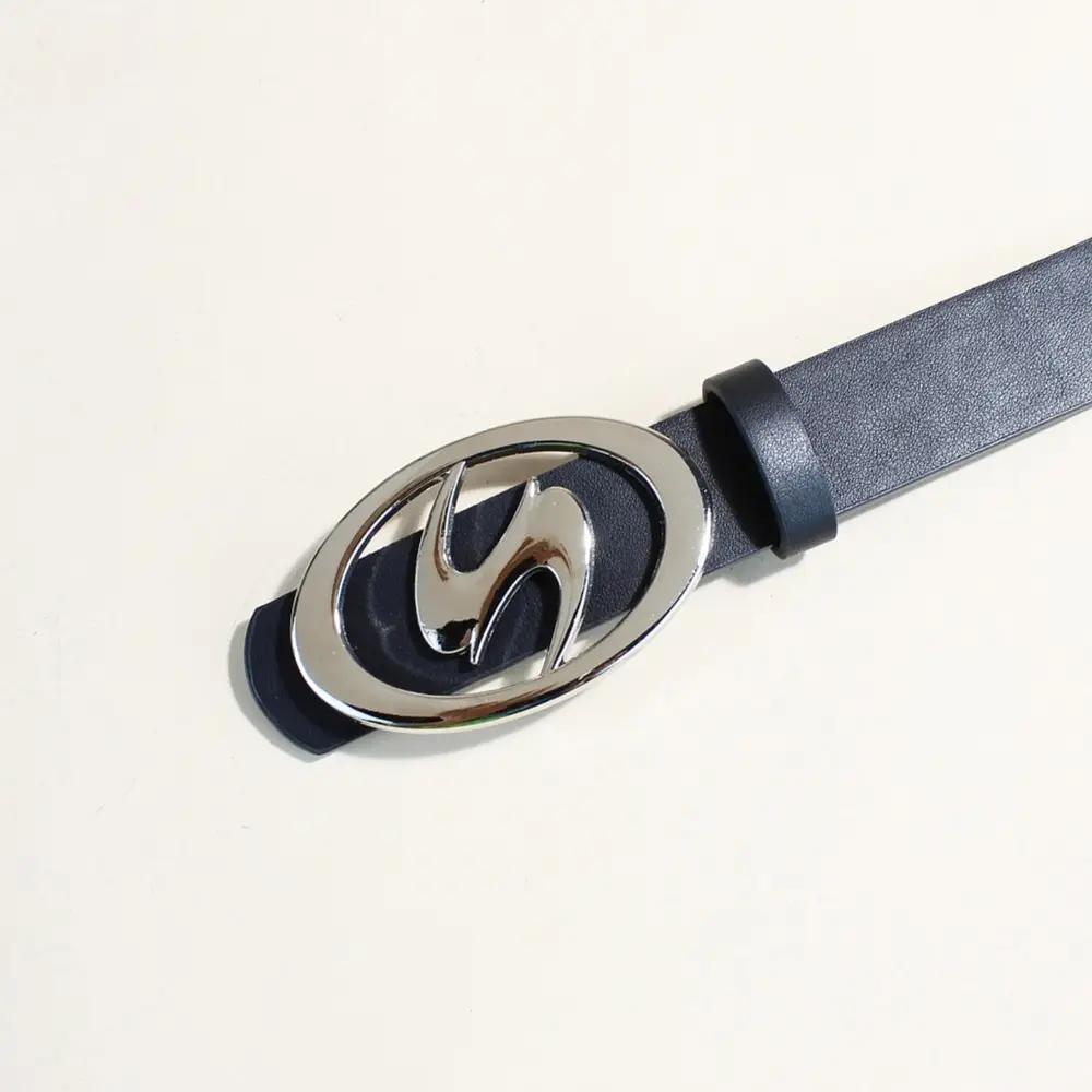 Ins Style Metal Snap Belt Women Pink Black — feature 4