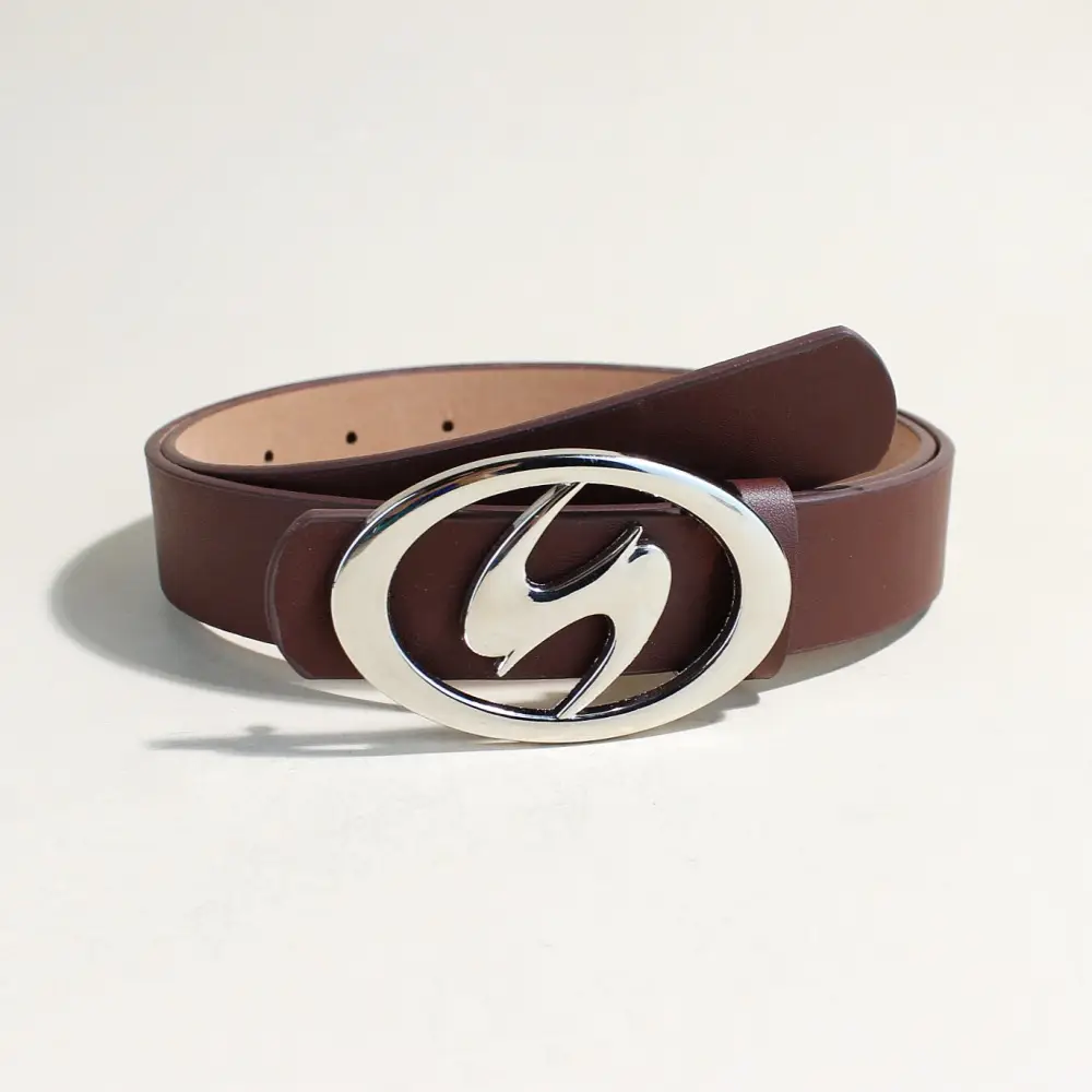 Ins Style Metal Snap Belt Women Pink Black - Image 6